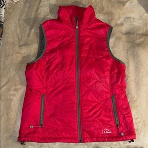 L.L. Bean Red Packable Vest